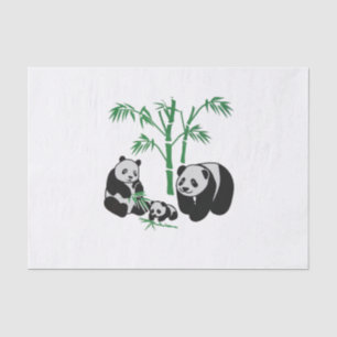 Panda Bear Family Tissue Paper