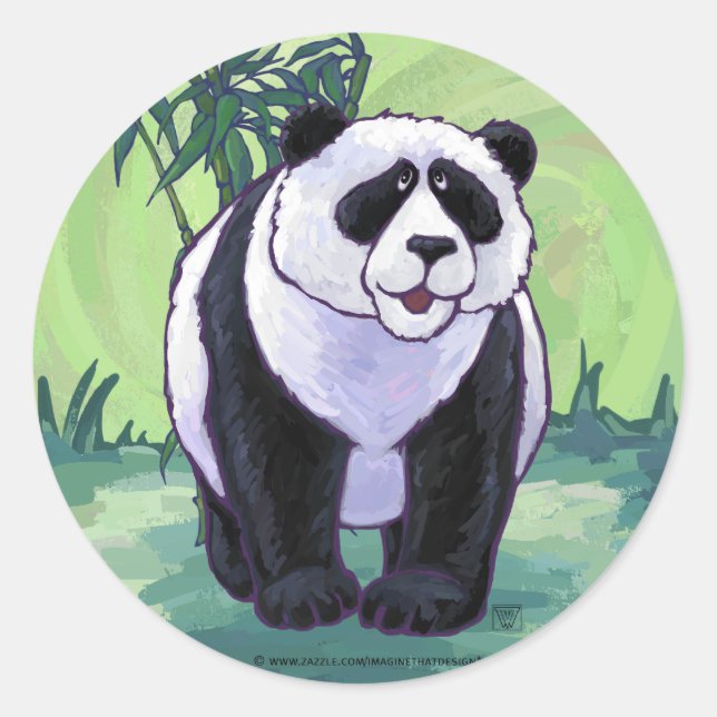 Panda Bear Gifts & Accessories Classic Round Sticker (Front)