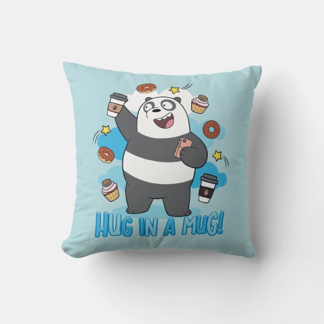 Panda Bear - Hug in a Mug! Cushion (Front)