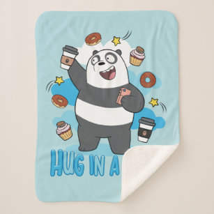 Panda Bear - Hug in a Mug! Sherpa Blanket