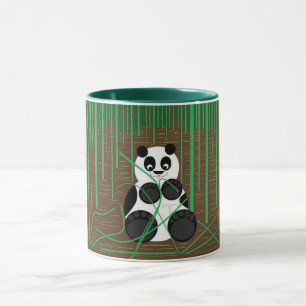 Panda Bear in Bamboo Forest Mug