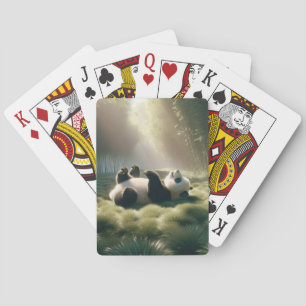 Panda Bear In Sunshine Playing Cards
