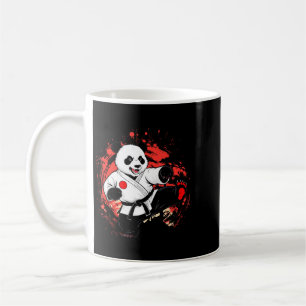 Panda Bear Karate Kickboxing Kung Fu Taekwondo Coffee Mug