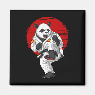 Panda Bear Karate Kickboxing Muay Thai Martial Art Magnet