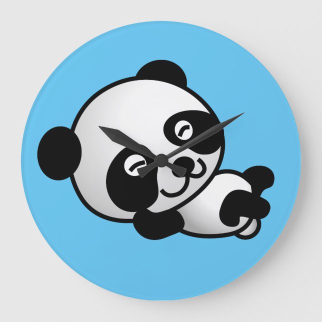 PANDA BEAR KIDS ROOM WALL CLOCKS (Front)