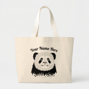 Panda Bear Large Tote Bag