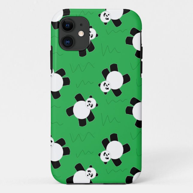 Panda bear laying on grass Case-Mate iPhone case (Back)