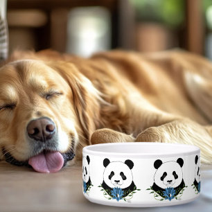 Panda Bear Lotus Flower Blue