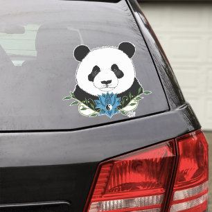 Panda Bear Lotus Flower Blue