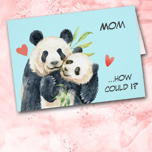 Panda Bear Love Mum Mother's Day Card