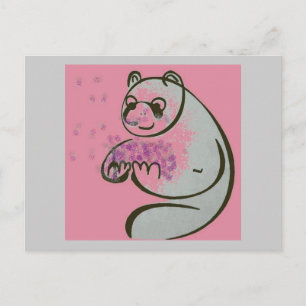Panda Bear Love Postcard