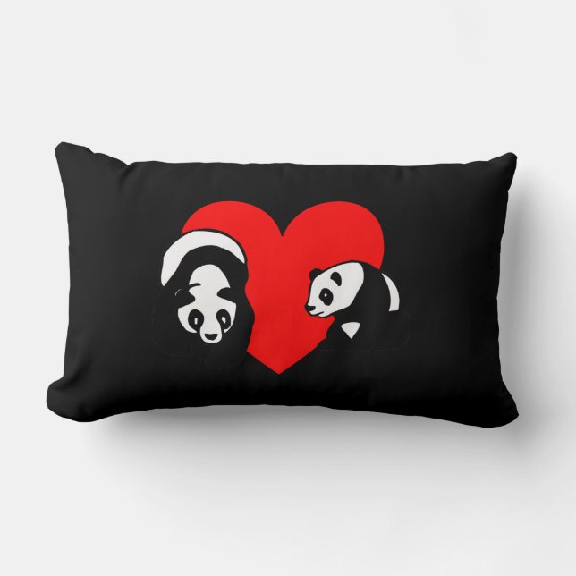 Panda Bear Lumbar Cushion (Front)