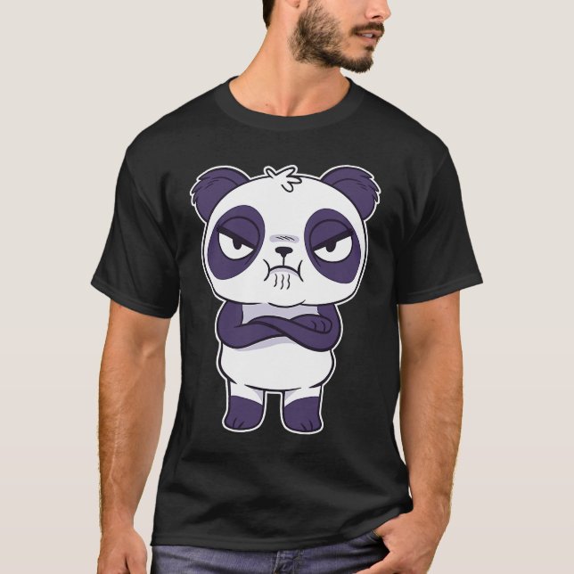 Panda Bear Mad Angry T-Shirt (Front)