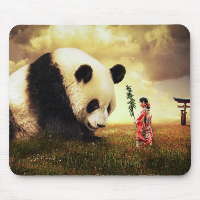 Panda Bear Mouse Pad (Front)