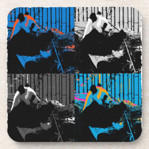 Panda Bear Multi-panel Modern Art Design Coaster