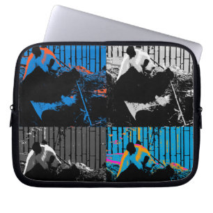 Panda Bear Multi-panel Modern Art Design Laptop Sleeve