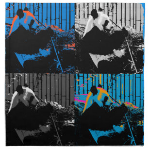 Panda Bear Multi-panel Modern Art Design Napkin