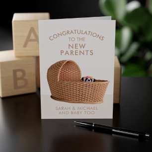 Panda Bear New Parents Baby Congratulations Card