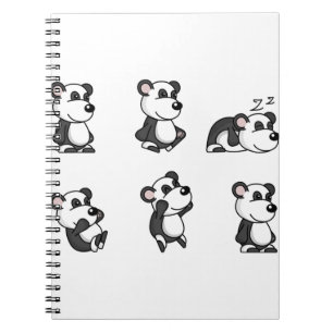 Panda bear notebook
