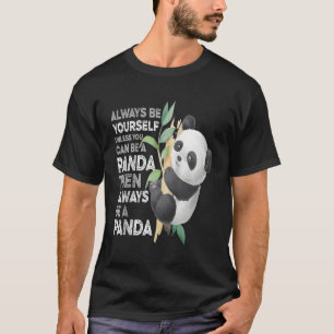 Panda Bear Panda Baseball T-Shirt