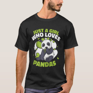 Panda Bear Pandas Animal Just A Baseball T-Shirt