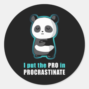 Panda Bear Pandas Cute Animal Paw Funny Gift Idea Classic Round Sticker