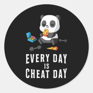 Panda Bear Pandas Cute Animal Paw Funny Gift Idea Classic Round Sticker