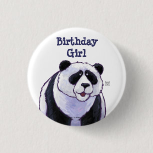 Panda Bear Party Centre 3 Cm Round Badge