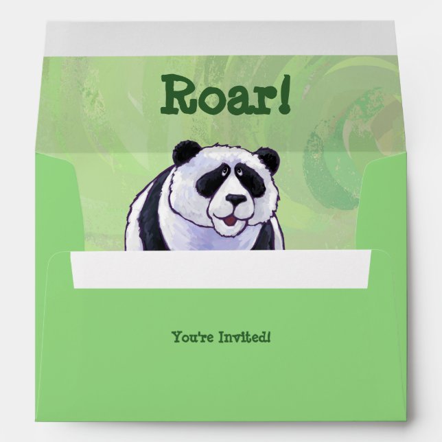 Panda Bear Party Centre Envelopes (Back (Bottom))