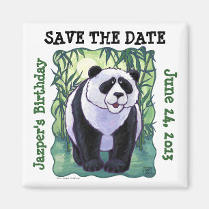 Panda Bear Party Centre Magnet