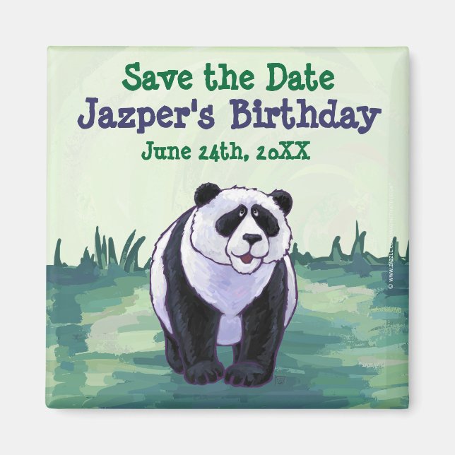 Panda Bear Party Centre Magnet (Front)