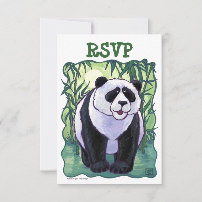Panda Bear Party Centre RSVP (Front)