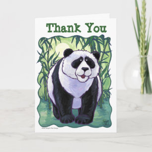 Panda Bear Party Centre Thank You Card