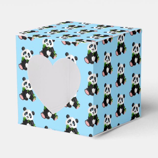 Panda Bear Party Favour Box (Front Side)