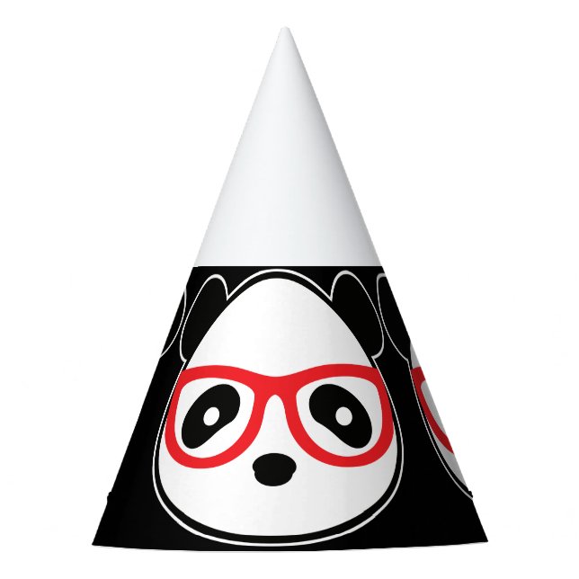 Panda Bear Party Hats - Leon Panda Cartoon Bear (Front)