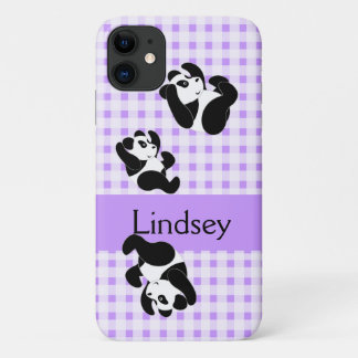 Panda Bear Pattern iPhone 11 Case