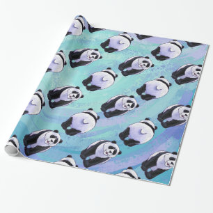 Panda Bear Patterns Wrapping Paper