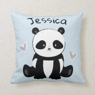 Panda Bear Personalised Nursery Decor Cushion