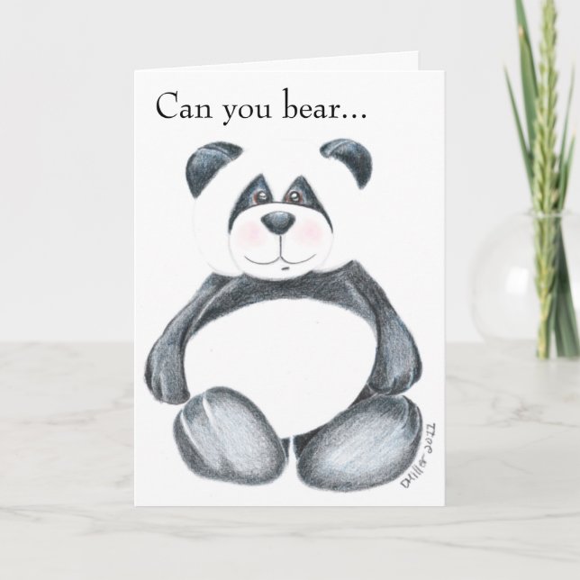 Panda Bear Picture Card (Front)