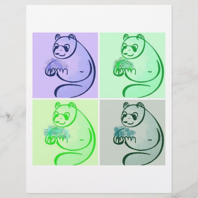 Panda Bear Pop Art Flyer (Front)