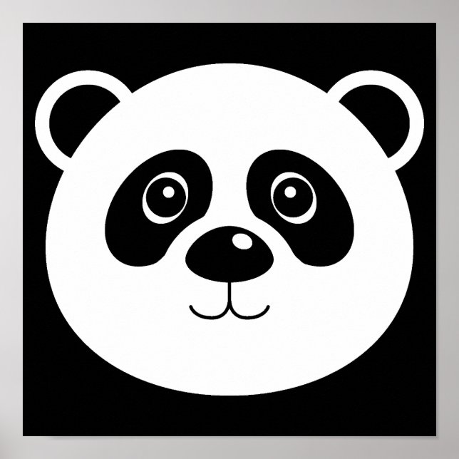 Panda Bear Poster Sign (Front)