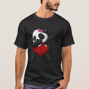 Panda Bear Red Swimsuit Goggles Love Awesome T-Shirt