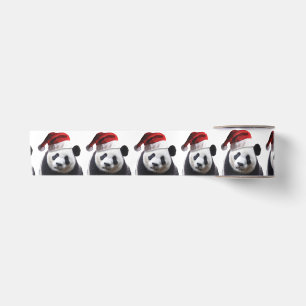 Panda Bear Santa Claus Satin Ribbon