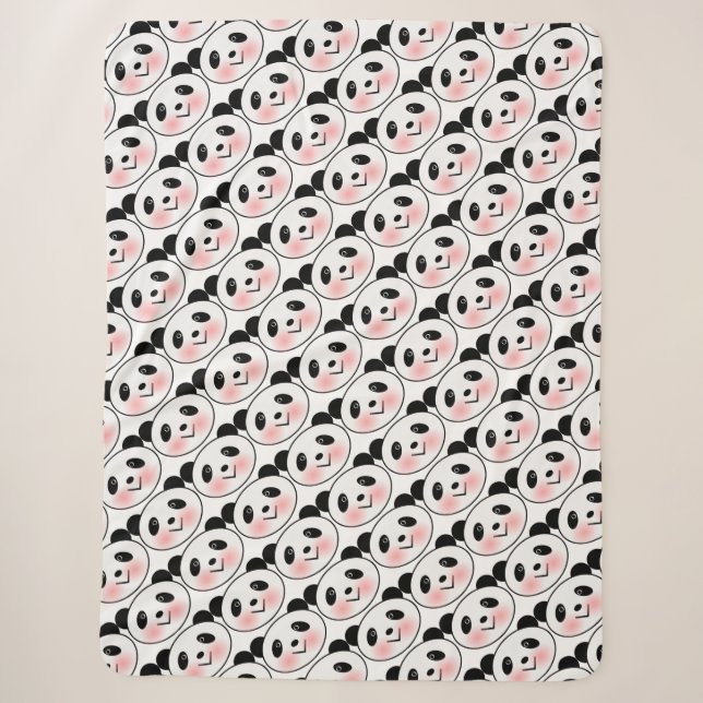 Panda Bear Sherpa Blanket (Front)