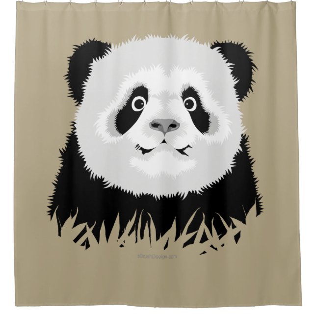 Panda Bear Shower Curtain (Front)