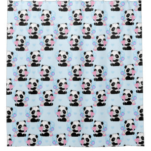 Panda Bear Shower Curtain