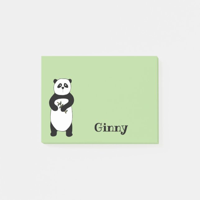 Panda Bear Sticky Note Pad (Front)