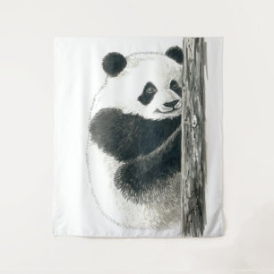 Panda bear tapestry
