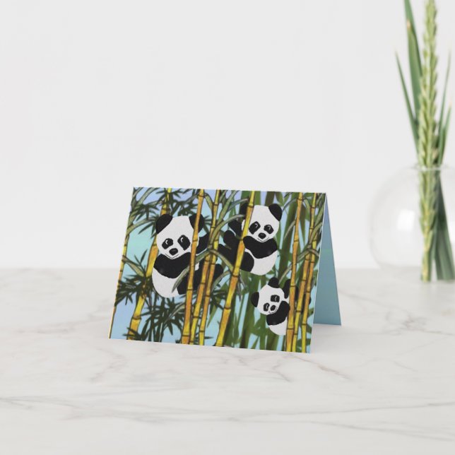 Panda Bear Thinking of You`` Card (Front)