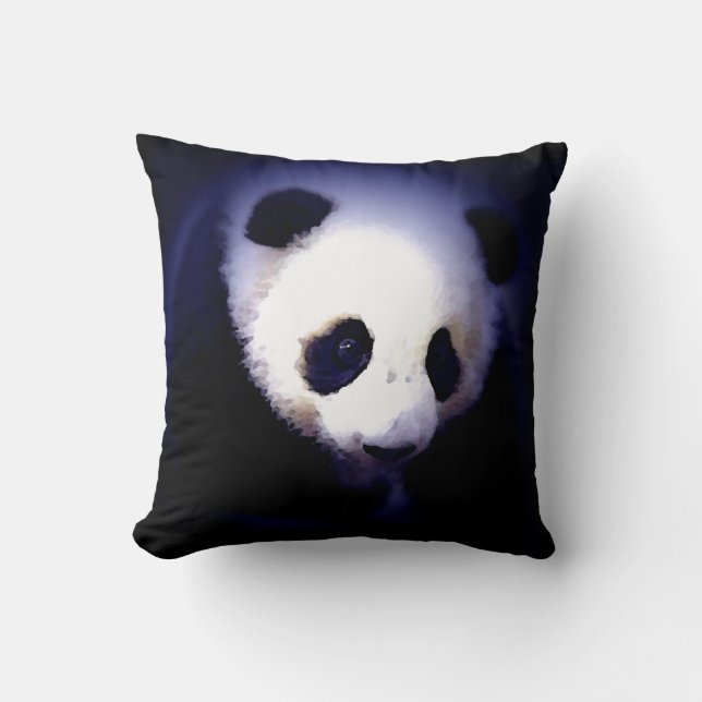 Panda Bear Throw Pillow (Front)